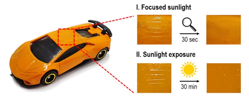 Can scratches on car surfaces disappear when exposed to sunlight? - Innovations Report