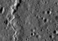 Close up of a mare ridge near the Aitken impact crater.